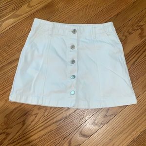 Forever 21 White Jean Skirt